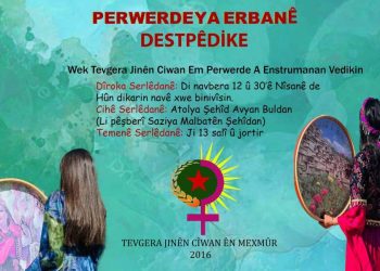 Tevgera Jinên Ciwanên Mexmûrê kursên Erbane didin destpêkirin