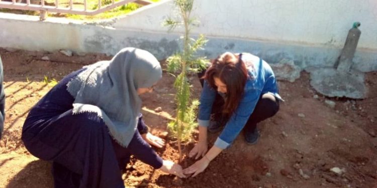 Jinên Ciwan ên Dirbêsiyê bi çandina daran 4’ê Nîsanê pîroz dikin