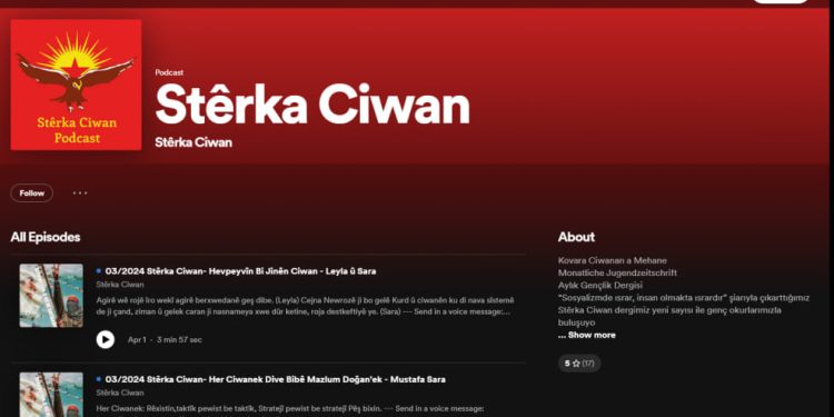 Kovara Stêrka Ciwan hejmara 250 adarê li ser Spotifyê ye