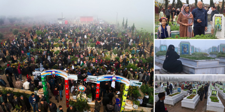 Li her derê gelê me ya welatparêz serledana gorsitana şehîdan kirin