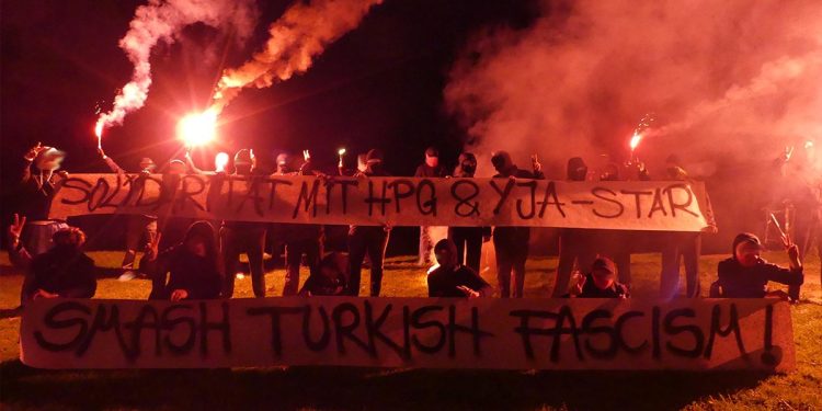 Çepgerên Elmanya piştgirya xwe bi HPG û YJA Starê nişan didin