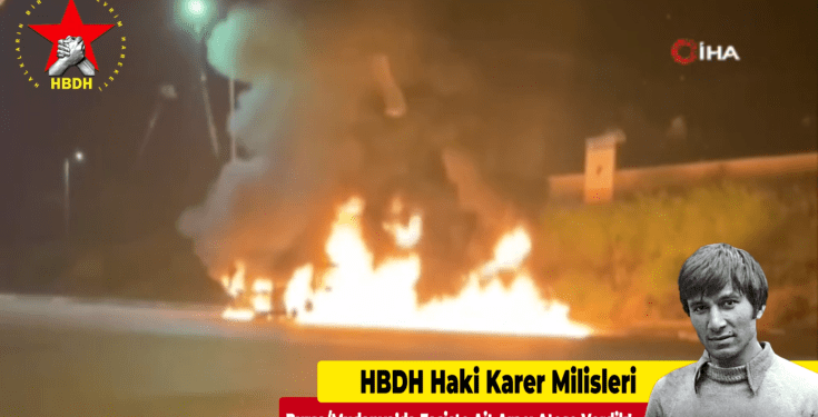 Milîsên HBDH’ê ‘wesayîta faşîstek’ dan ber agir