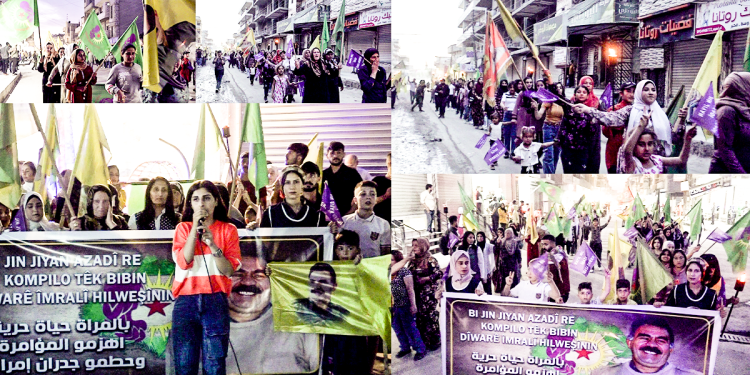 Yekitiya Jinên Ciwan li Hesekê ji bo têkbirina komplo meş lidarxist