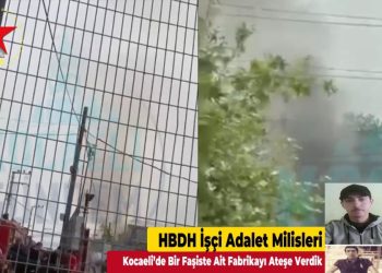Milîsên HBDH’ê li Kocaeliyê febrîqeyeke dane ber agir