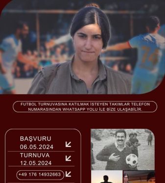 Li bajarê Duîsbûrgê li ser navê Şehîd Tavîn Tekoşîn turnuvaya futbolê tê lidarxistin