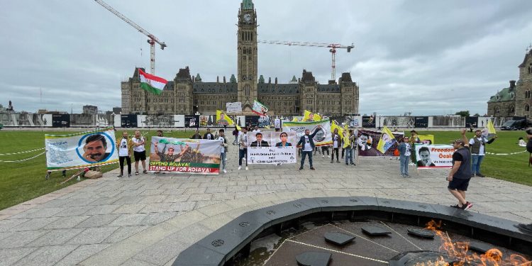 Li Ottawayê ji bo Rêber APO û girtiyên siyasî çalakiya protestoyî hat lidar xistin