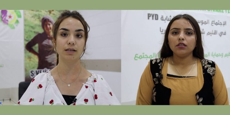 Endamên Jinên Ciwan ên PYD: Em weke jin di milê siyasetê de xwe îspat bikin
