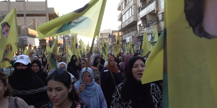 Bi hezaran li Qamişlo banga azadiya Rêber Apo kirin