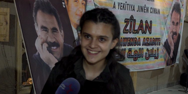 Jinekî ciwan soza şopa tekoşîna şehîd Zîlan da