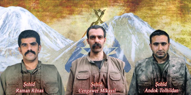 YRK’ê nasnameya 3 şehîdan eşkere kir