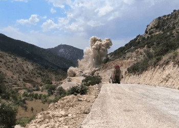 Dewleta Tirk li Gabar’ê bi dînamîtan daristanan talan dike