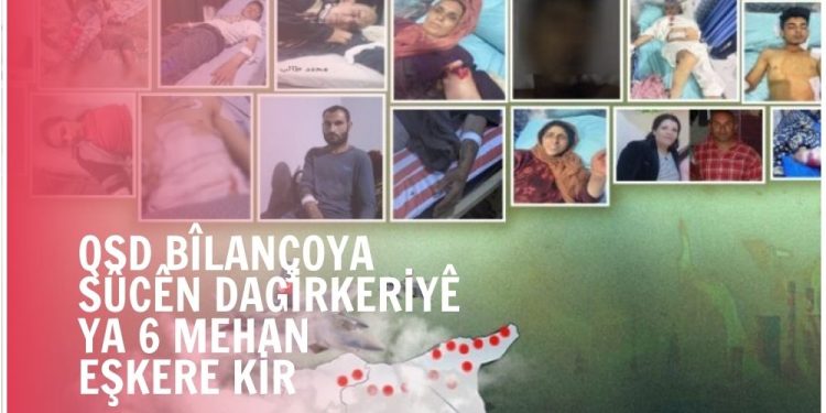 QSD bîlançoya sûc û binpêkirinên dagirkeriyê ya 6 mehan eşkere kir