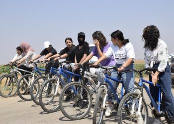 Jinên Ciwan pêşbîrka bisîkletê lidarxistin