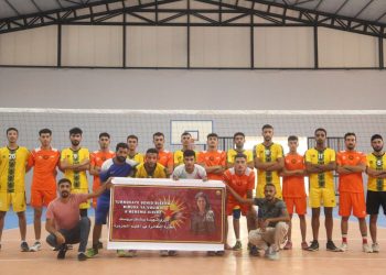 Ciwanên Şoreşger ê Cizîrê Turnoveyê Voleybol ê Şehîd Bişeng li darxistin