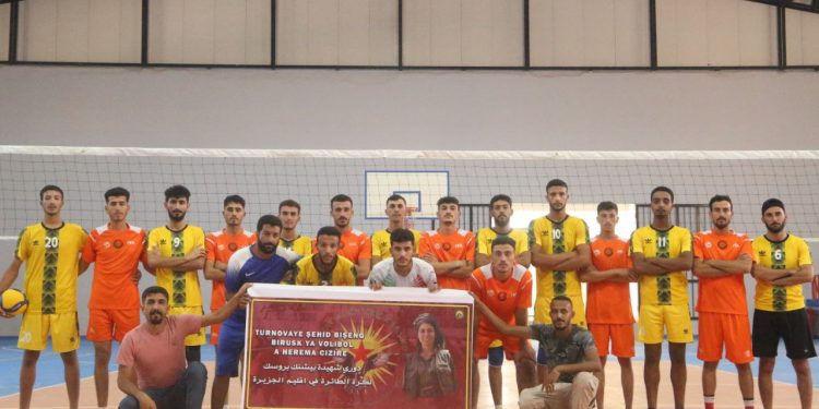 Ciwanên Şoreşger ê Cizîrê Turnoveyê Voleybol ê Şehîd Bişeng li darxistin