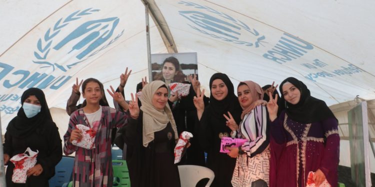 Jinên Ciwan ên Tebqa kampekî Şerê Gelê Şoreşgerî vekirin