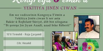 Yekîtiya Jinên Ciwan Kongreya xwe ya 5’emîn lidardixe