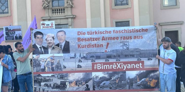 Li Lûdwîsbûrgê li dijî dagirkeriya dewleta Tirk çalakî