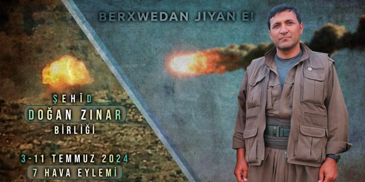 HPG: Yekîneya me ya Şehîd Dogan Zinar 7 çalakiyên hewayî li dar xistin