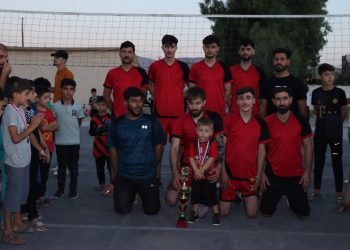 Yekîtiya Ciwanên Êzidîxanê dest bi turnuvaya voleybolê kir