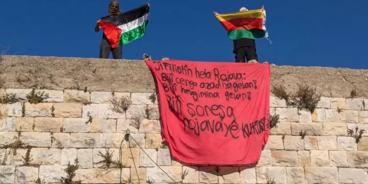 Ciwanên enternasyonalîst li Filistînê Şoreşa Rojava silav kirin