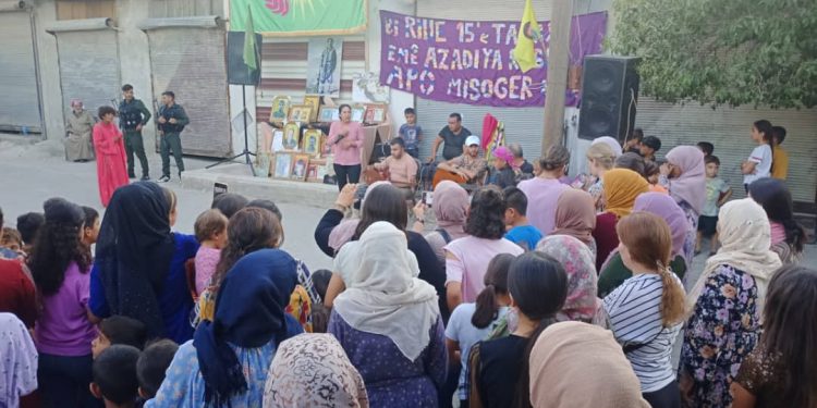 Pîrozbahiya 15’ê Tebaxê ji aliyê ciwan û jinên ciwan ên Kobanê ve