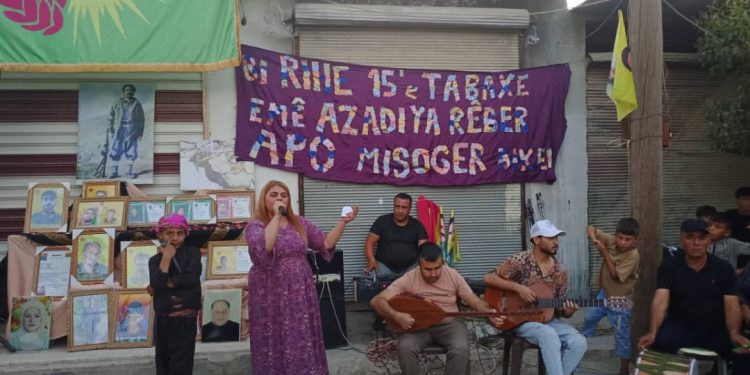 Pîrozbahiya 15’ê Tebaxê ji aliyê ciwan û jinên ciwan ên Kobanê ve