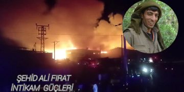 Hêzên Tolhildanê li depoyekî xwarinê ya polîsan da ber agir