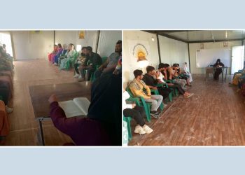 Ciwanên li Kampa Woşekaniyê Pirtûka Sosyolojiya Azadiyê ya Rêber APO dixwînin