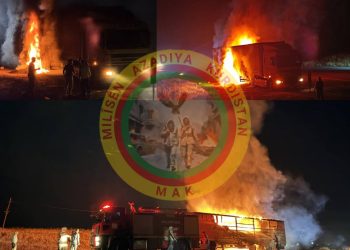 MAK’ê kamyona artêşa Tirk şewitand