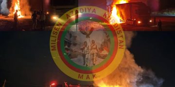 MAK’ê kamyona artêşa Tirk şewitand