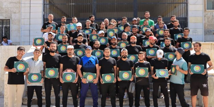 Dewreya bicihkirina antrenorên futbolê yên Bakur û Rojhilatê Sûriyê bi dawî bû