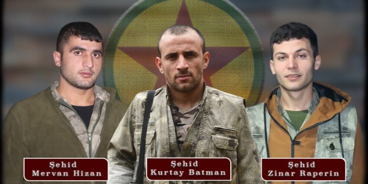 HPG’ê 3 gerîlayên şehîd eşkere kir