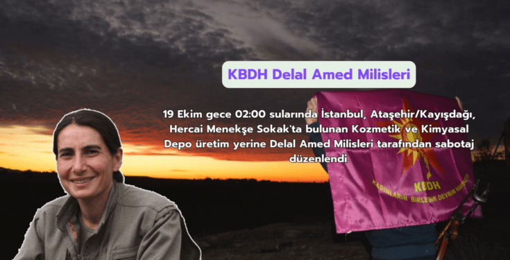 Ji Milîsên KBDH’ê li Stenbolê çalakiya sabotajê!