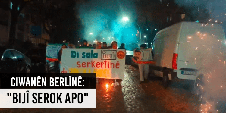 Ciwanên Berlînê ji bo Rêber APO û Rojava li ser piyan in