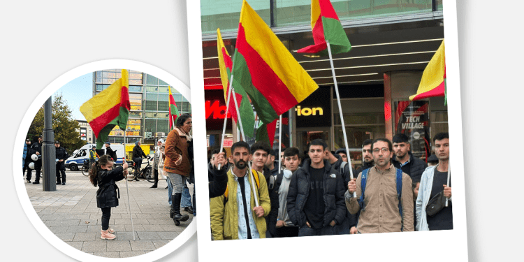 Êrîşên Rojava li Hambûrgê hatin protestokirin