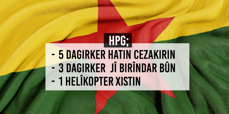HPG: 5 leşkerên dewleta Tirk a dagirker hatin kuştin