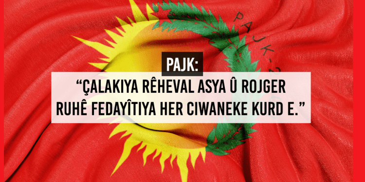 PAJK: “Çalakiya Rêheval Asya û Rojger sembola vê heqîqetê ye”