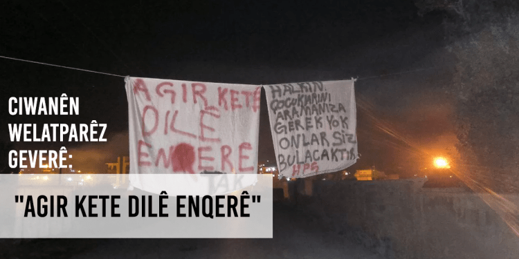 Ciwanên Welatparêz Geverê: “Agir Kete Dilê Enqerê”
