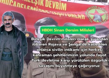 Milîsên Sînan Dersim ya HBDH li Stenbolê çalakî kirin