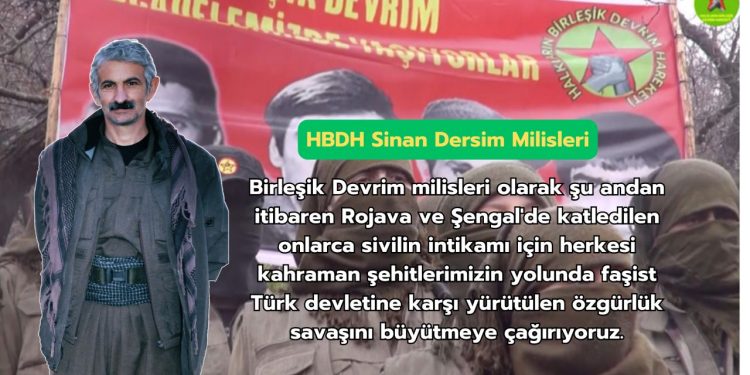 Milîsên Sînan Dersim ya HBDH li Stenbolê çalakî kirin