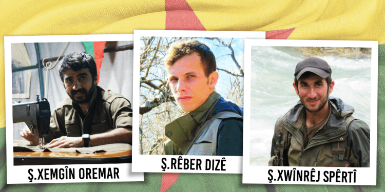 HPG’ê 3 şehîd bi rêzdarî bi bîr anî