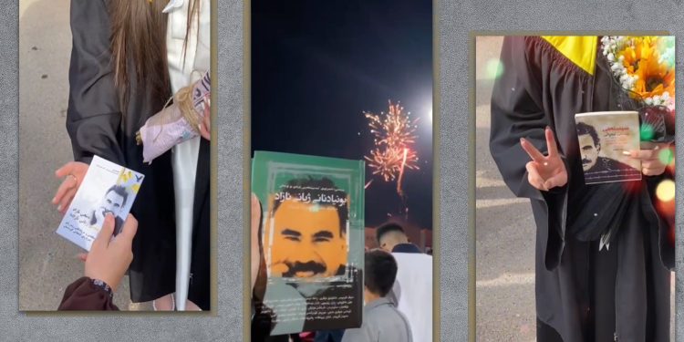 Jinên Ciwan ên Silêmanî bi belav kirina pirtûkên Rêber APO tevlî pengavê dibin