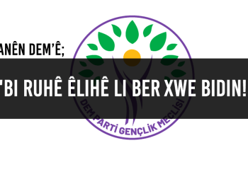 Banga Ciwanên DEM’ê: “Bi ruhê Êlihê li ber xwe bidin!”