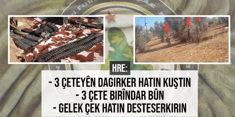 HRE: “3 Çeteyên Dagirker Hatin Kuştin”