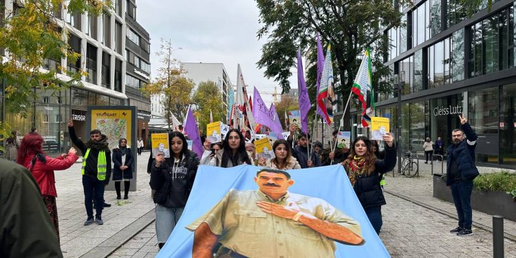 Li Stûttgartê ji Ciwanan Rêber APO Meşa Azadiyê