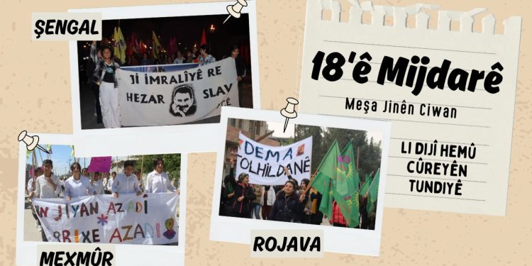 Jinên Ciwan wê di 18’ê Mijdarê de li dijî tundiyê  li qadên bin!