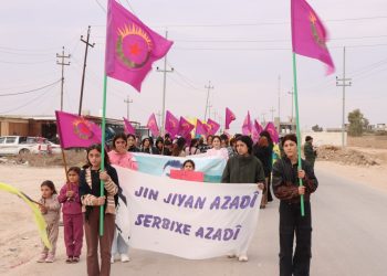 Jinên ciwanên Şengal li dijî tundiya ser jin meşiyan