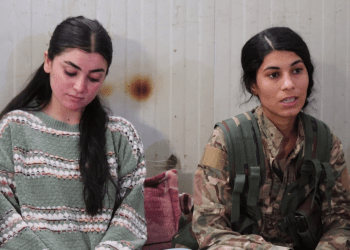 Jinên ciwanên Êzidî serdana Yekîtiya Jinên Şengalê (YJŞ) kirin