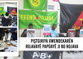 Piştgiriya xwendekarên Papûayê, ji bo Rojava
